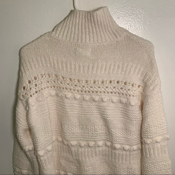 Lou & Grey Pom Pom Turtleneck Sweater Cream - Picture 12 of 15